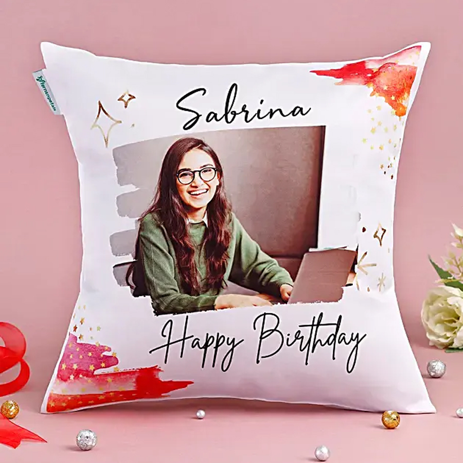 Cuddly Birthday Personalised Cushion